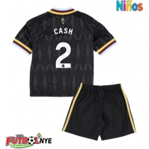 Camiseta Aston Villa Matty Cash #2 Visitante Equipación para niños 2026-27 manga corta (+ pantalones cortos)